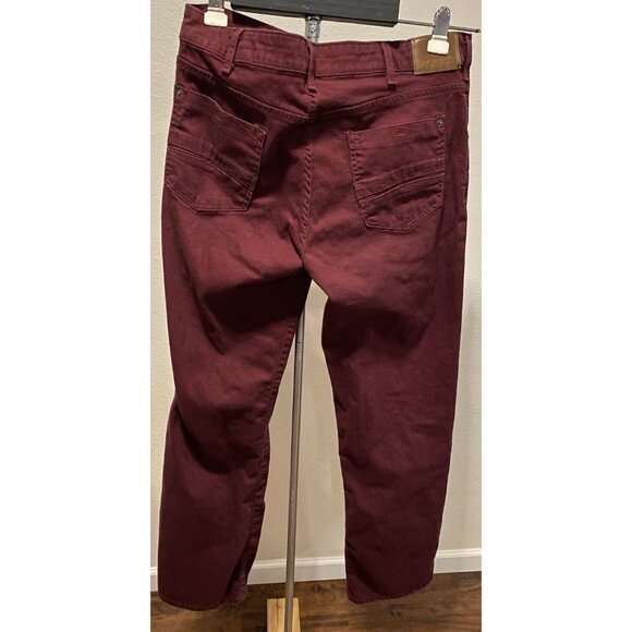 Lee Modern Series Mens Pants Size 36X32 Stretch Midrise Burgundy Color - Picture 8 of 10